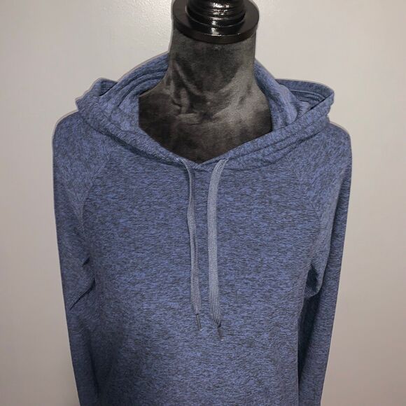 Outdoor Voices Women’s Hooded Pullover Top Large Blue Grey - Picture 2 of 9